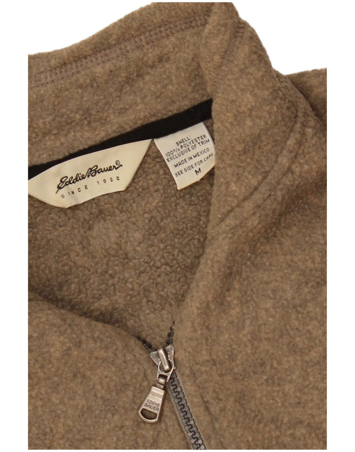 Женская флисовая куртка EDDIE BAUER UK 14, средний коричневый полиэстер