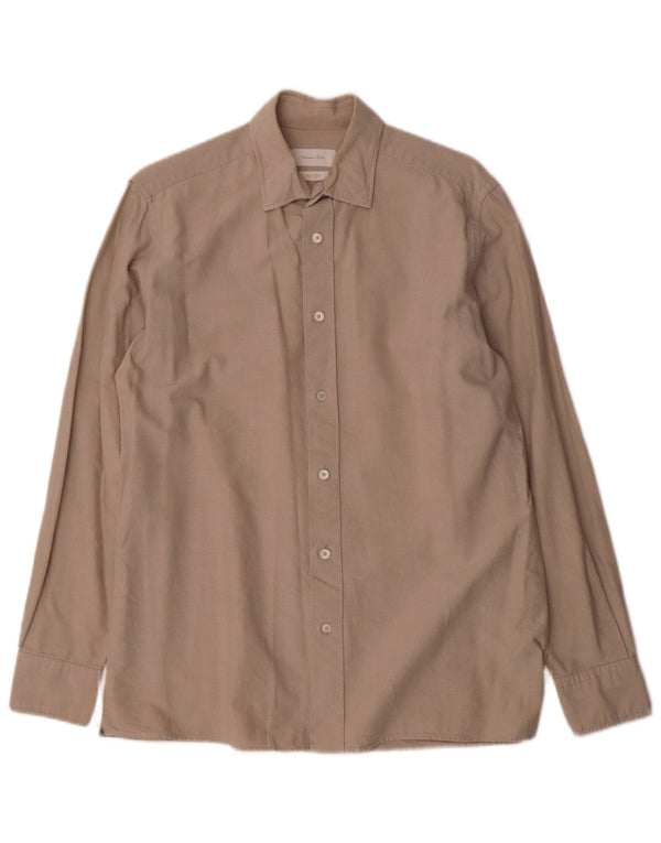 Massimo Dutti Herreskjorte Medium Beige Bomuld