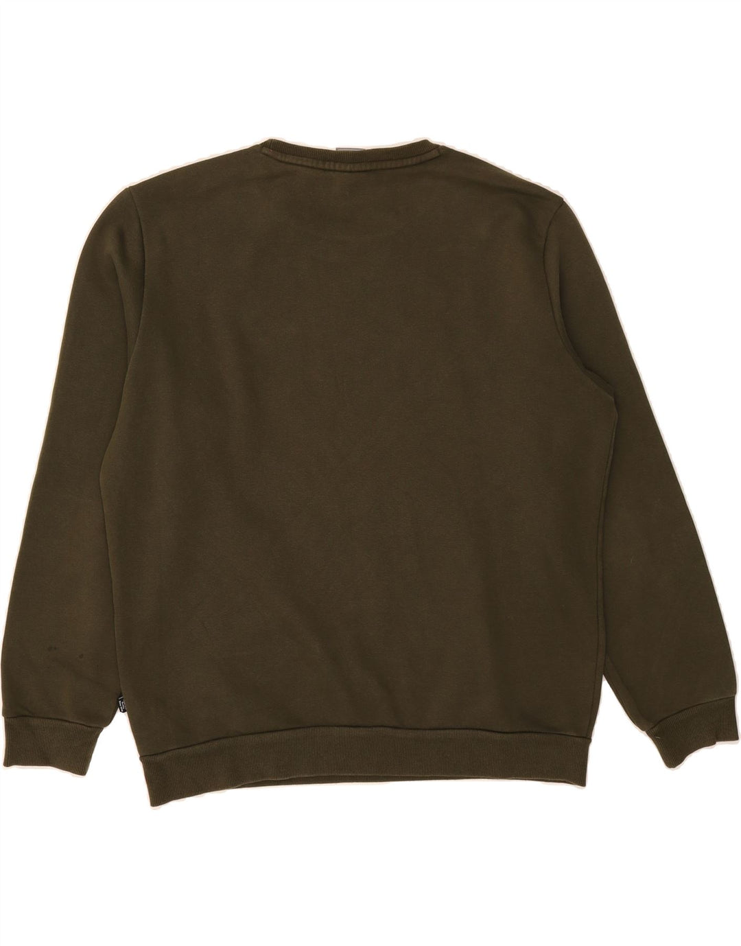 PUMA Mens Graphic Sweatshirt Jumper Large Khaki Cotton Vintage Puma and Second-Hand Puma from Messina Hembry 
