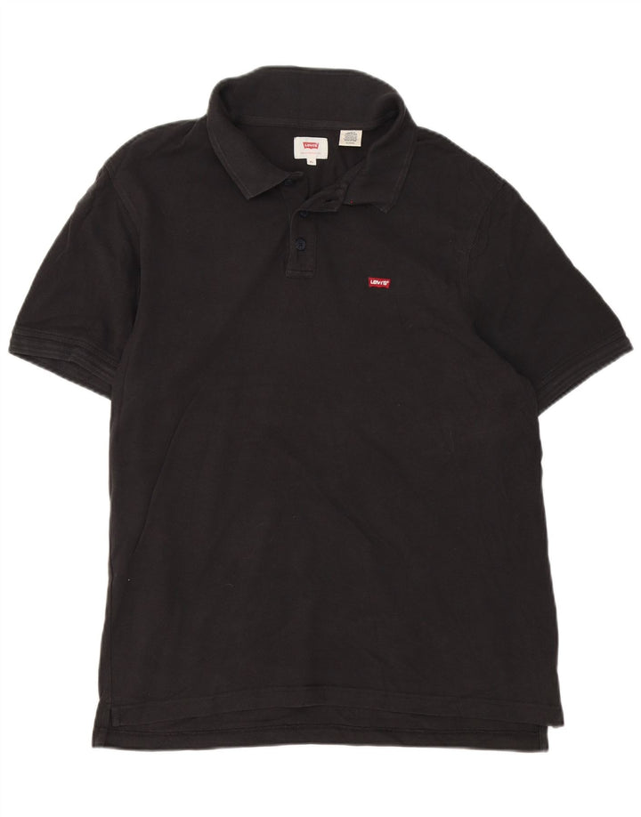 Tricou polo pentru bărbați Levi's XL, bumbac negru