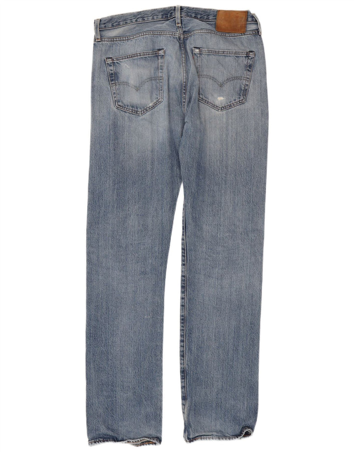Levi's Men Distressed Slim Jeans W34 L35 Blå