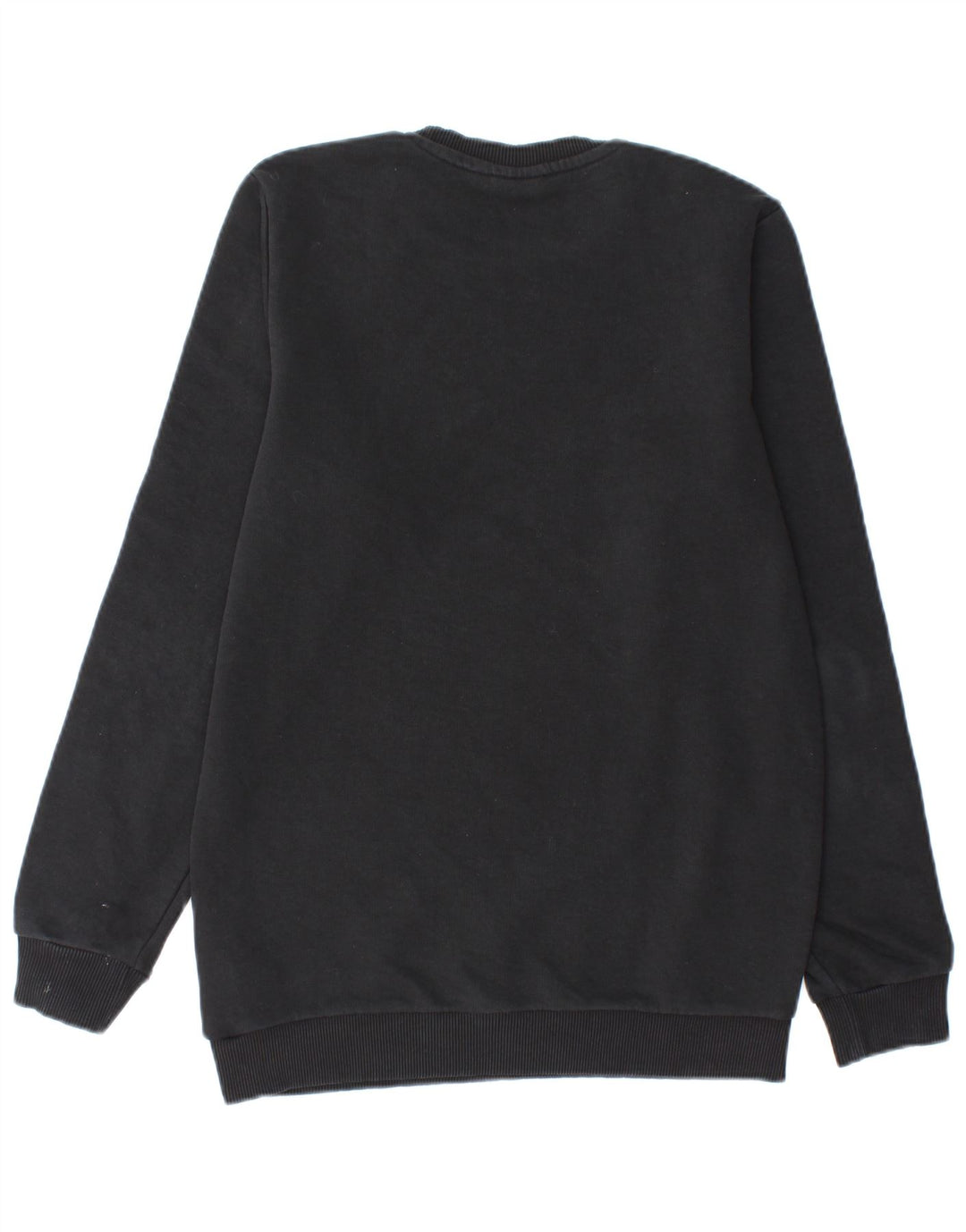 FILA Mens Graphic Sweatshirt Jumper Small Black Colourblock Cotton