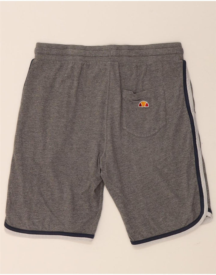 ELLESSE Womens Graphic Sport Shorts UK 14 Medium  Grey Cotton Vintage Ellesse and Second-Hand Ellesse from Messina Hembry 