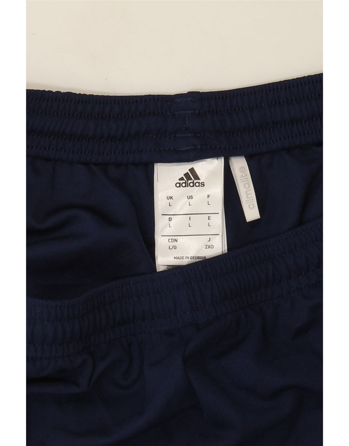 Adidas Mens Climalite Sport Shorts Large  Navy Blue Polyester
