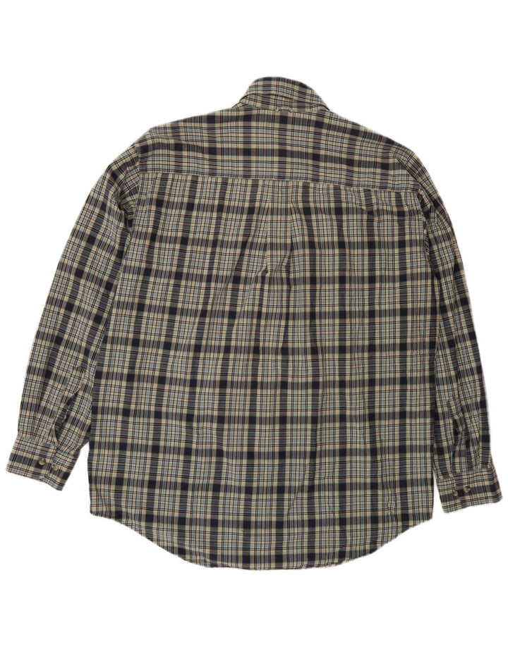 Timberland Mens Shirt Medium Blue Check Cotton