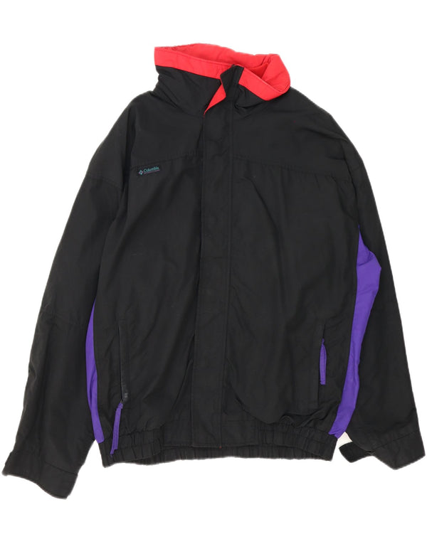 Columbia Mens Bugaboo Bomber Jacket UK 40 Grande Preto Colourblock Nylon