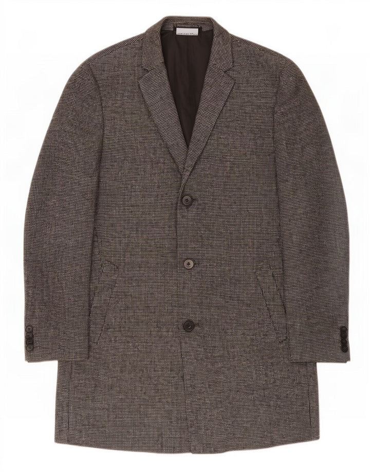 Sobretudo masculino Marks & Spencer UK 40 grande lã cinza