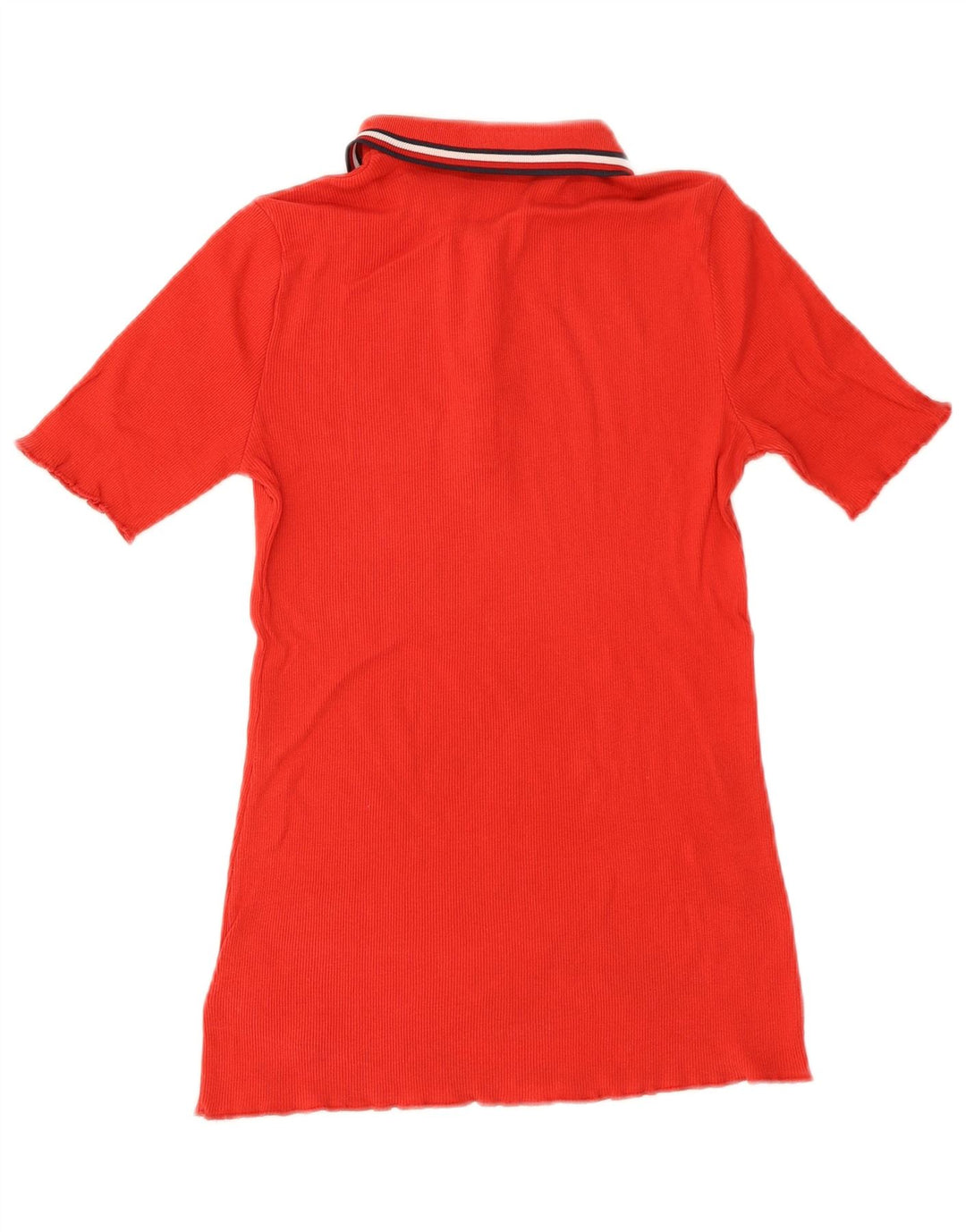Tommy Hilfiger Womens Polo Shirt UK 8 Small Red