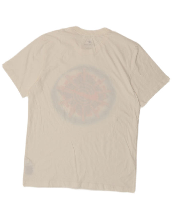 T-shirt grafica da uomo Nike Top in cotone bianco medio