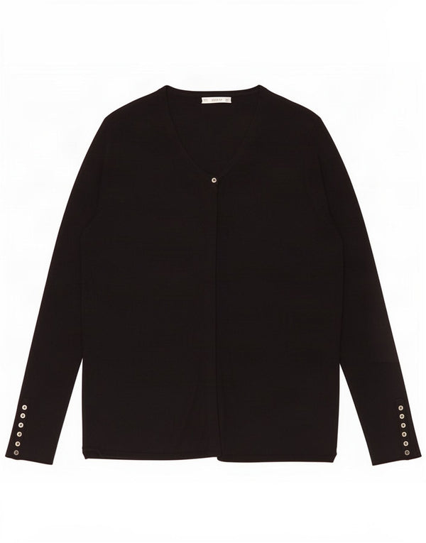 Maglione cardigan da donna Zara UK 16 grande nero