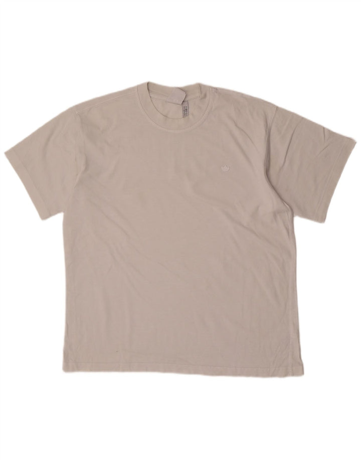 Adidas Mens T-Shirt Top Large White Cotton