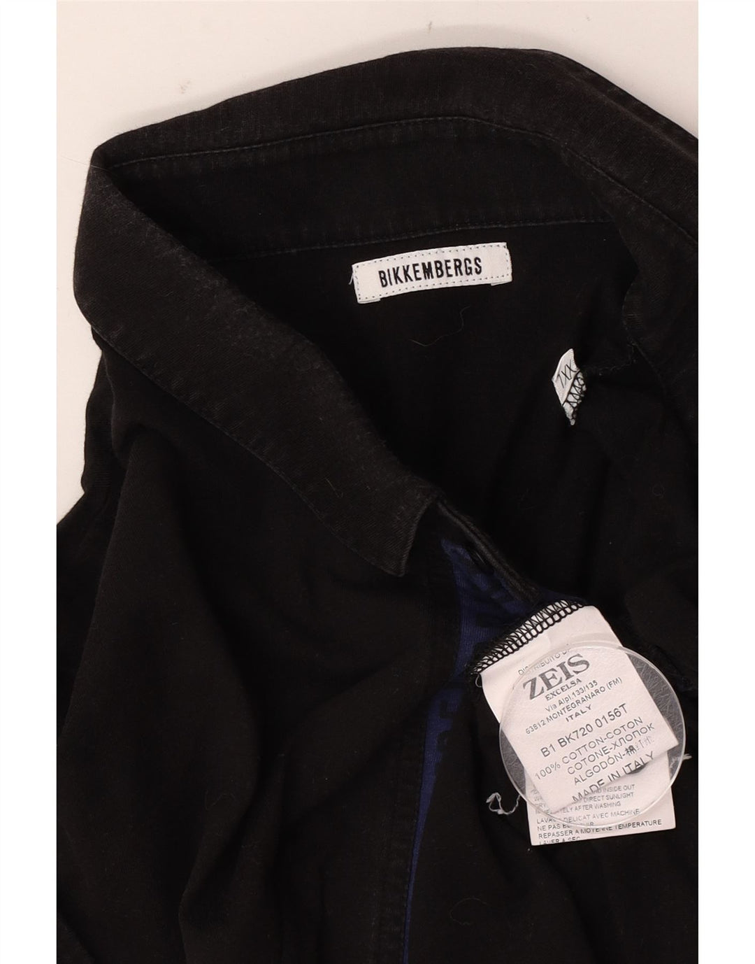 Bikkembergs Mens Polo Shirt 2XL Black Cotton
