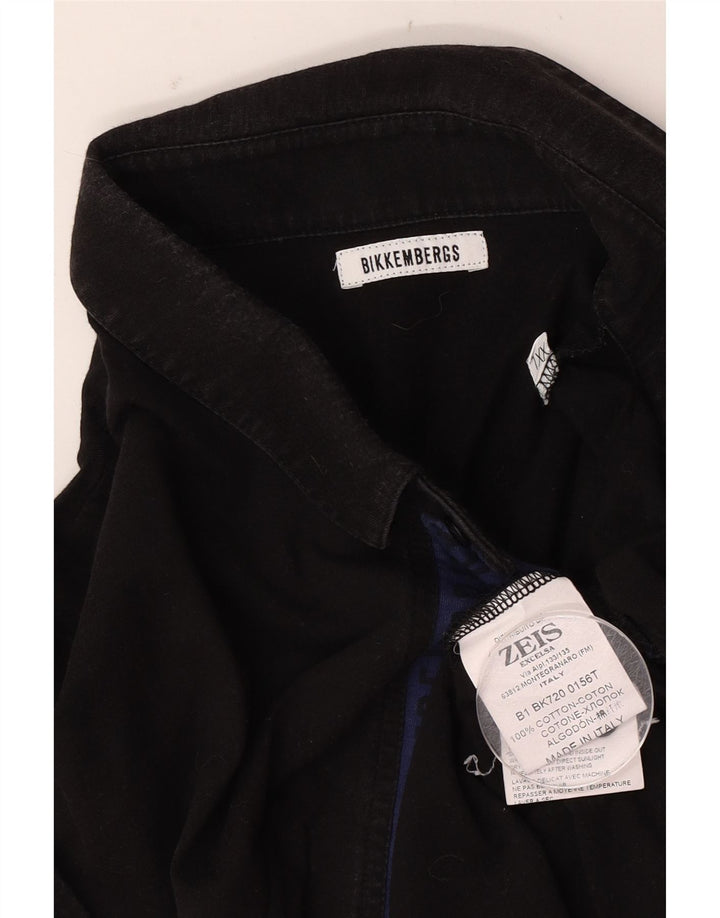 Bikkembergs Mens Polo Shirt 2XL Black Cotton