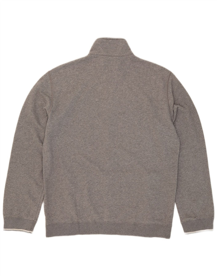 CHAMPION Mens Tracksuit Top Jacket XL Grey Flecked Cotton