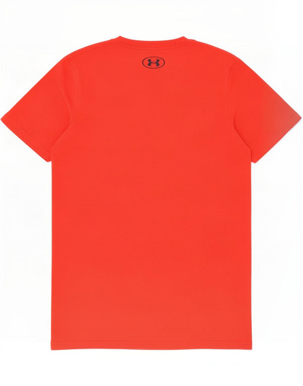 Under Armour Mens T-Shirt Top Small Red Cotton