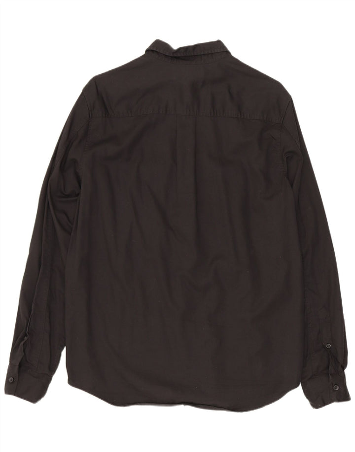 Cos Mens Normal Fit Shirt Kis fekete Lyocell