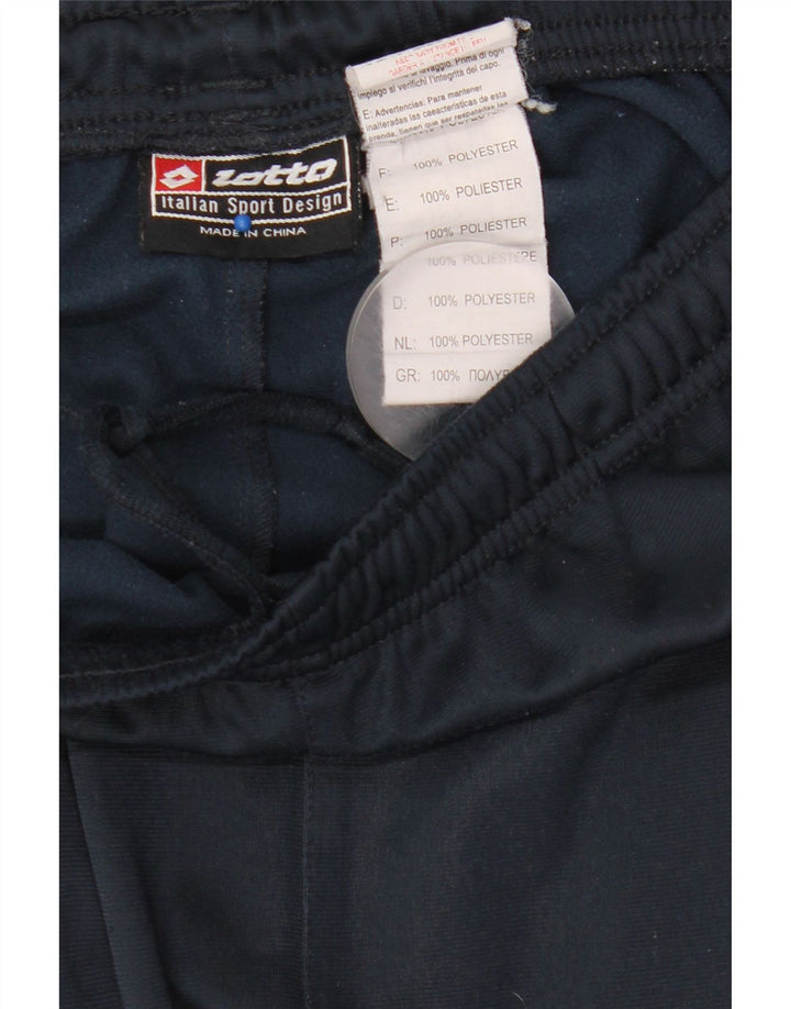Lotto Mens Tracksuit Trousers  Large  Navy Blue Polyester