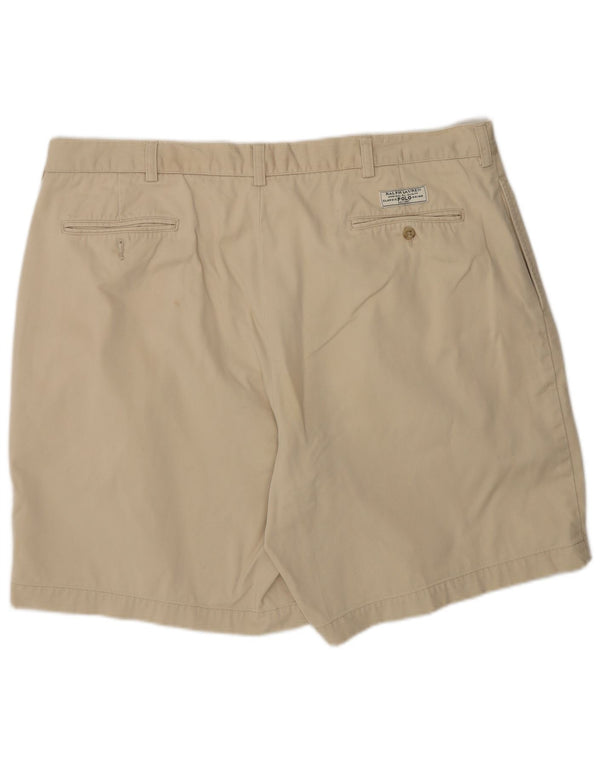 Polo Ralph Lauren Mens Tyler Chino Shorts XL W40 Beige Cotton