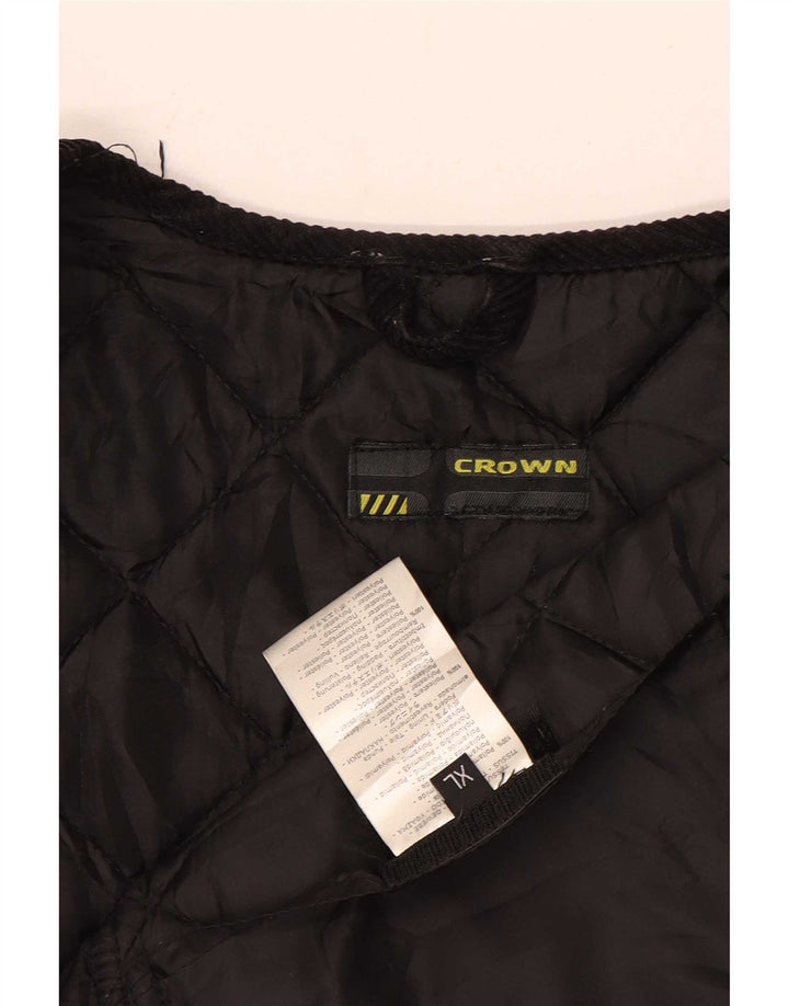 Gilet trapuntato da uomo Crown UK 42 XL nero in poliammide