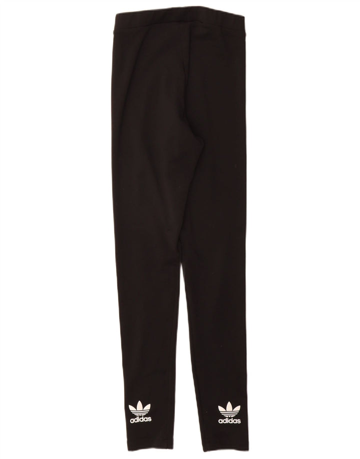 Adidas Womens Graphic Leggings UK 8 Small  Black