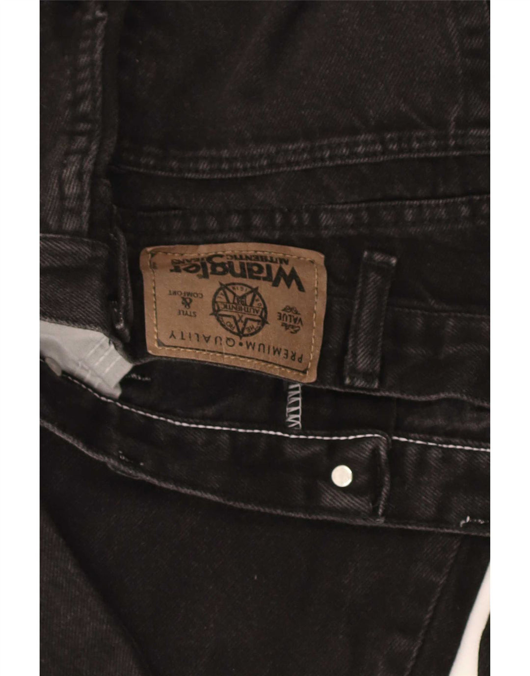 Джинсы мужские свободные Wrangler W36 L32 черные