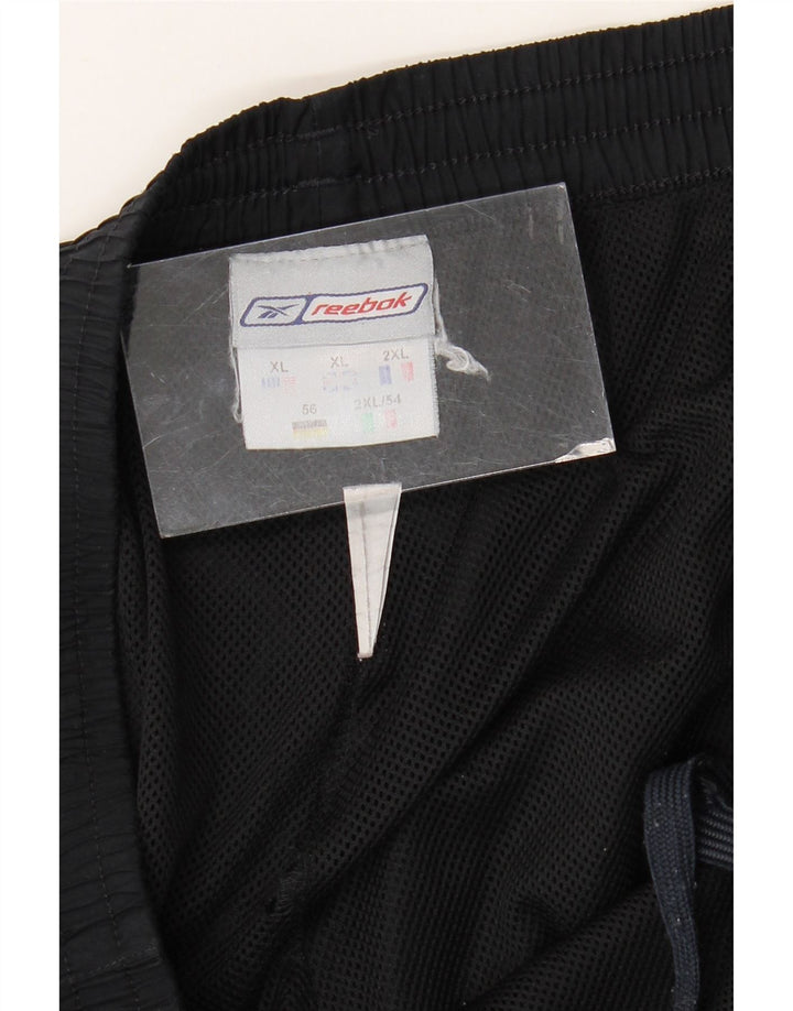 REEBOK Mens Tracksuit Trousers Joggers XL  Black