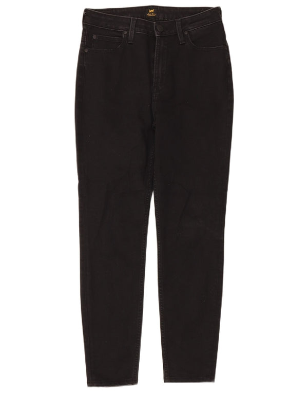 Lee Womens Scarlett High Skinny Jeans W30 L28 Black Cotton