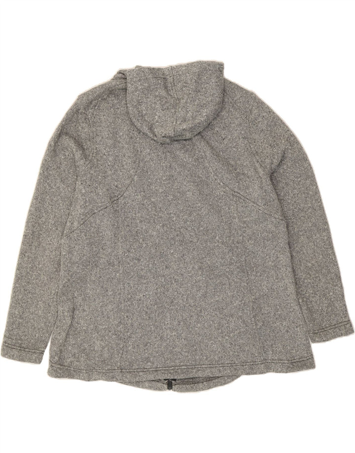 EDDIE BAUER Womens Zip Hoodie Sweater UK 20 2XL Grey Polyester Vintage Eddie Bauer and Second-Hand Eddie Bauer from Messina Hembry 