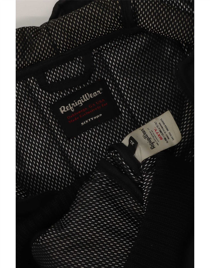 Refrigiwear Mens Sixty spa Hooded Padded Jacket UK 42 XL Black Polyester