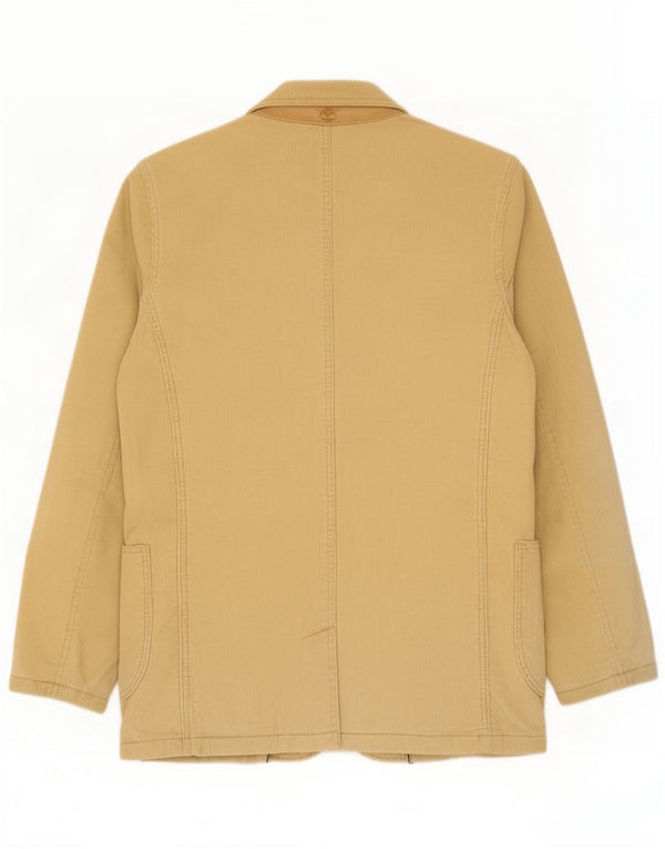 Jaqueta blazer masculina de veludo cotelê Timberland com 3 botões Reino Unido 38 algodão bege médio