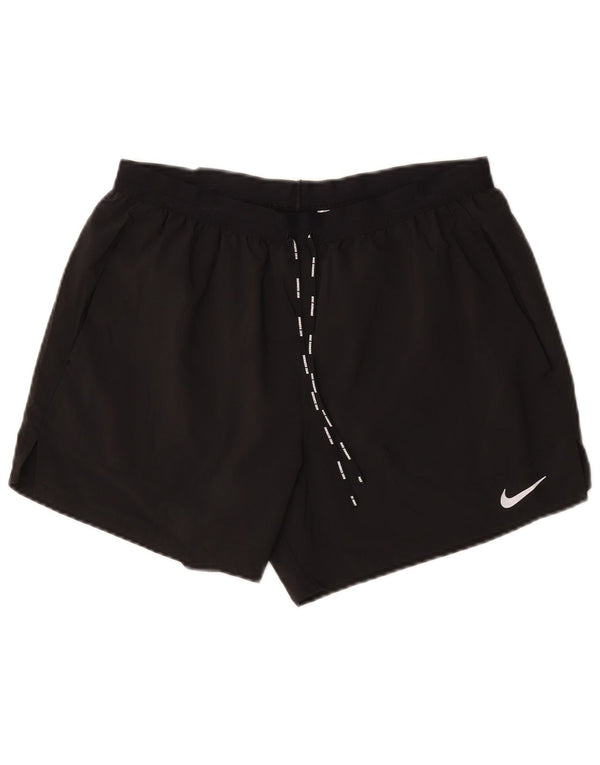Ανδρικό αθλητικό σορτς Nike Dri Fit, μεγάλο μαύρο πολυεστέρα