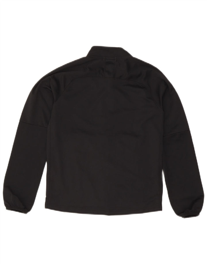 Nike Boys Dri Fit Tracksuit Top Jacket 10-11 Years Medium Black Polyester