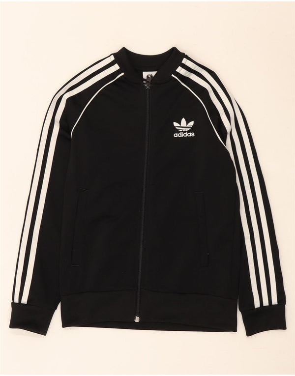 Casaco de treino Adidas Boys 8-9 anos preto poliéster