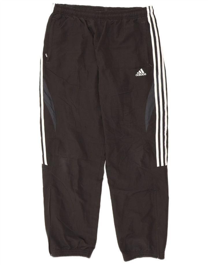 Adidas Mens Tracksuit Trousers Joggers Large  Black Colourblock Polyester