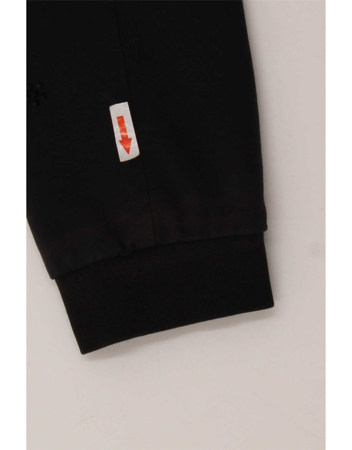 Moschino Womens Crop Graphic 3-knaps blazerjakke UK 10 Small Black