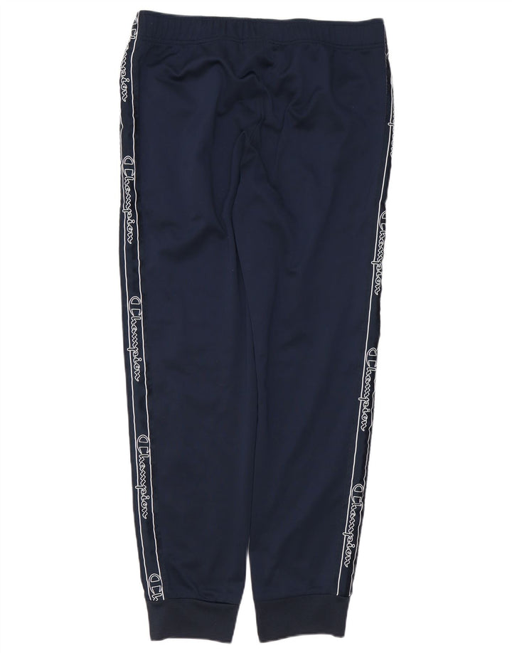 Champion Mens Graphic Tracksuit Trousers Joggers Medium  Navy Blue