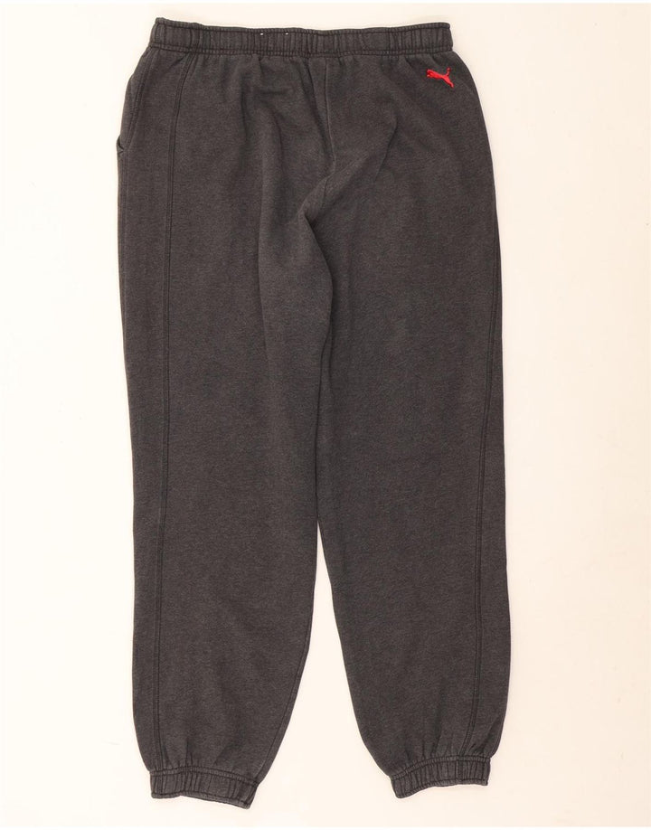 PUMA Mens Graphic Tracksuit Trousers Joggers Large  Grey Cotton