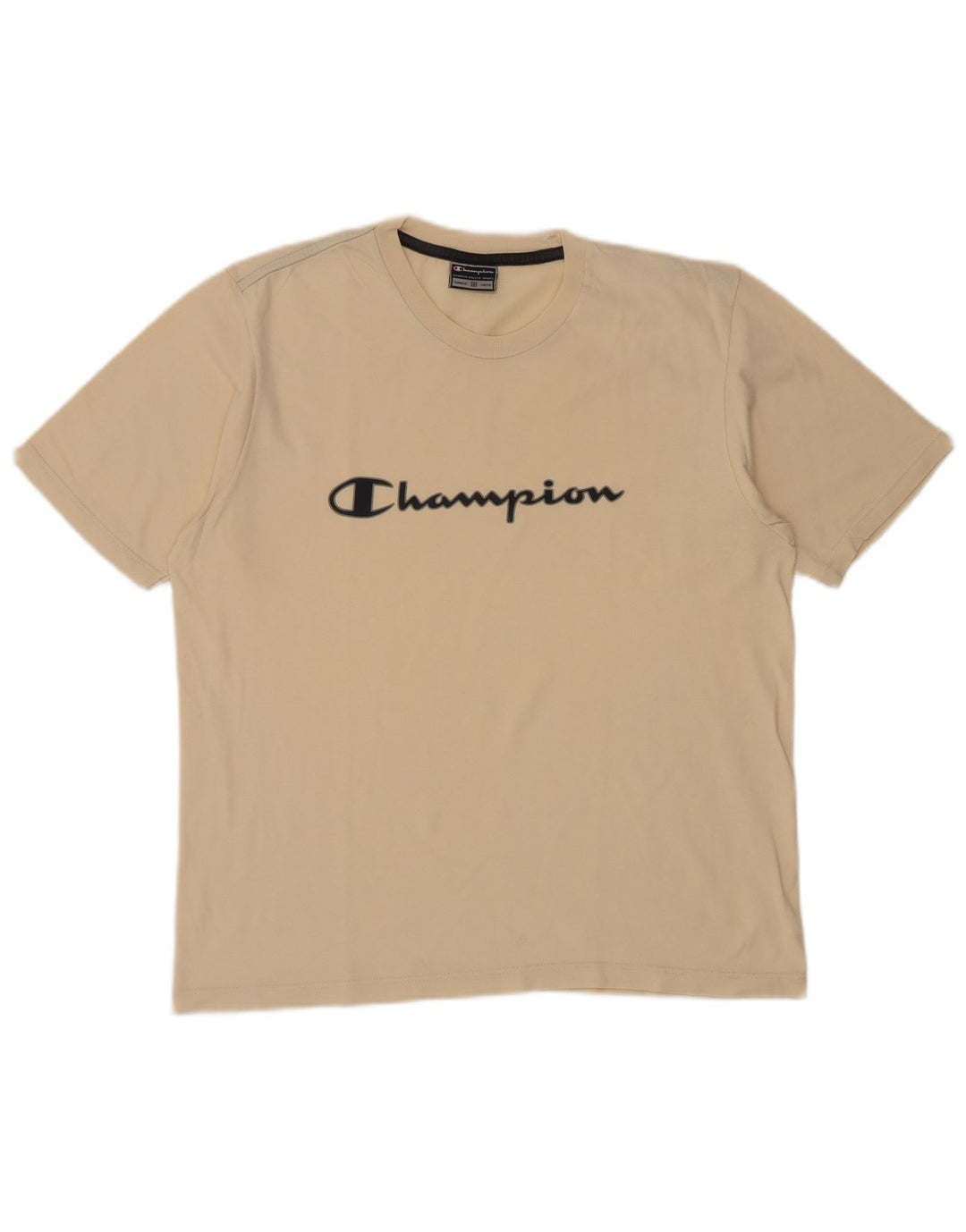 Tricou grafic pentru bărbați CHAMPION Top Mediu Bej