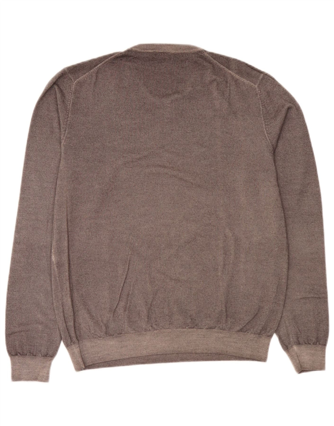 Sun68 Herre V-hals sweater Stor grå uld