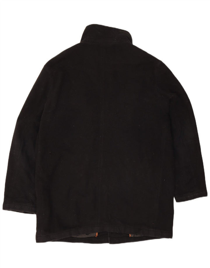 Marks & Spencer Herre Overfrakke UK 40 Large Black Acryl