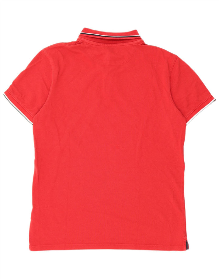 Timberland Mens Slim Fit Polo Shirt Medium Red Cotton