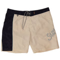 Sundek Herren-Badeshorts mit Grafik, normal, groß, Weiß, Farbblock, Strand