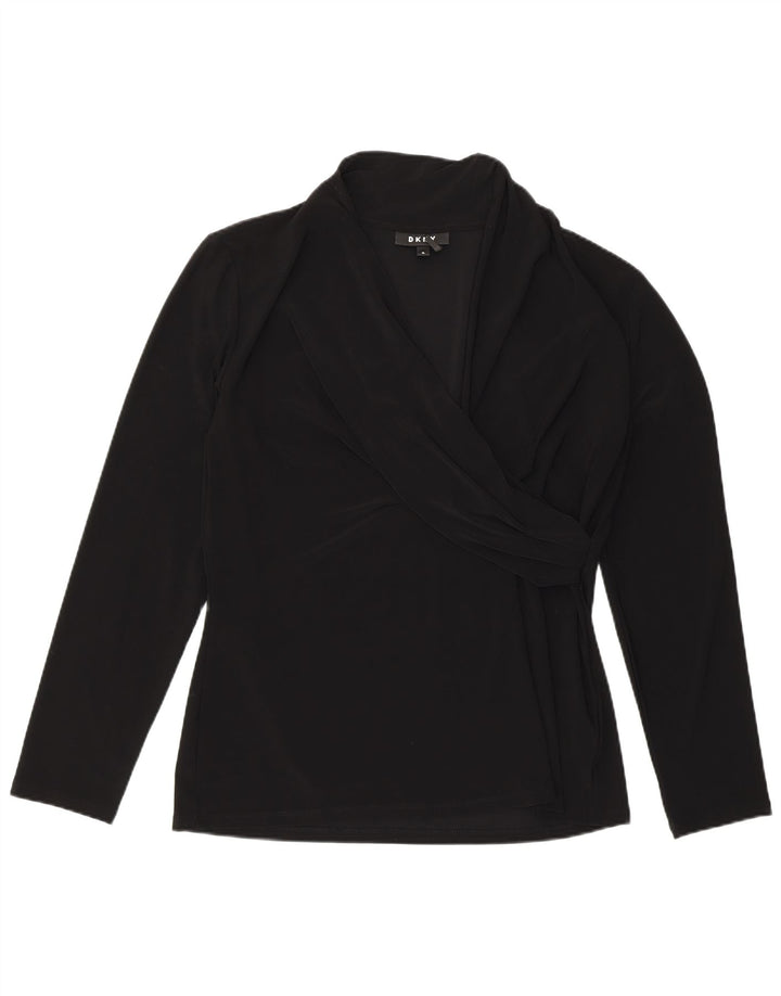 Женская блузка Dkny Top UK 18 XL, черный полиэстер