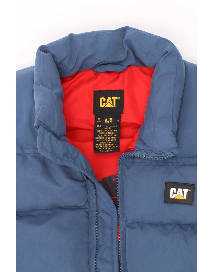 Caterpillar Boys Polstret Gilet 4-5 år blå polyester