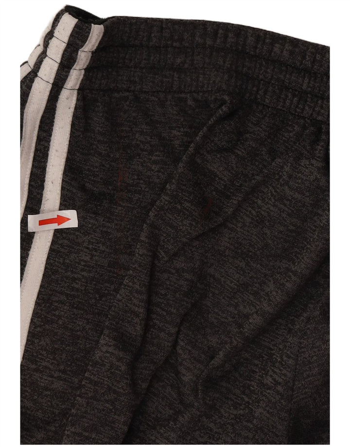 Adidas Mens Tracksuit Trousers Joggers Large Grey Flecked Polyester