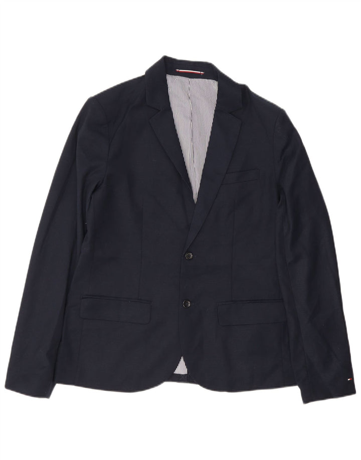 Tommy Hilfiger Veste Blazer 2 Boutons Garçon 15-16 ans Bleu Marine Polyester