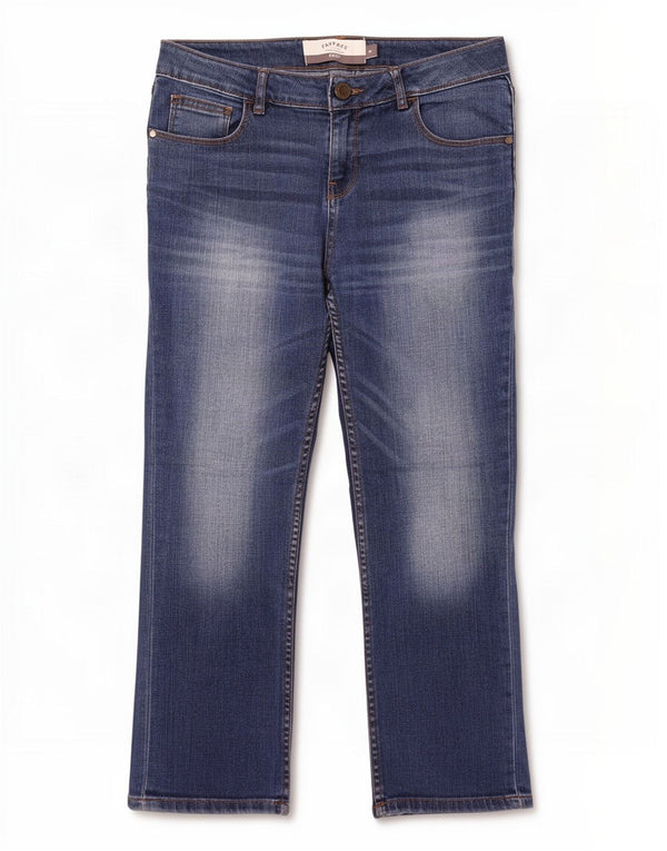 Vaqueros recortados para mujer Fat Face UK 8 Small W28 L23 Algodón azul