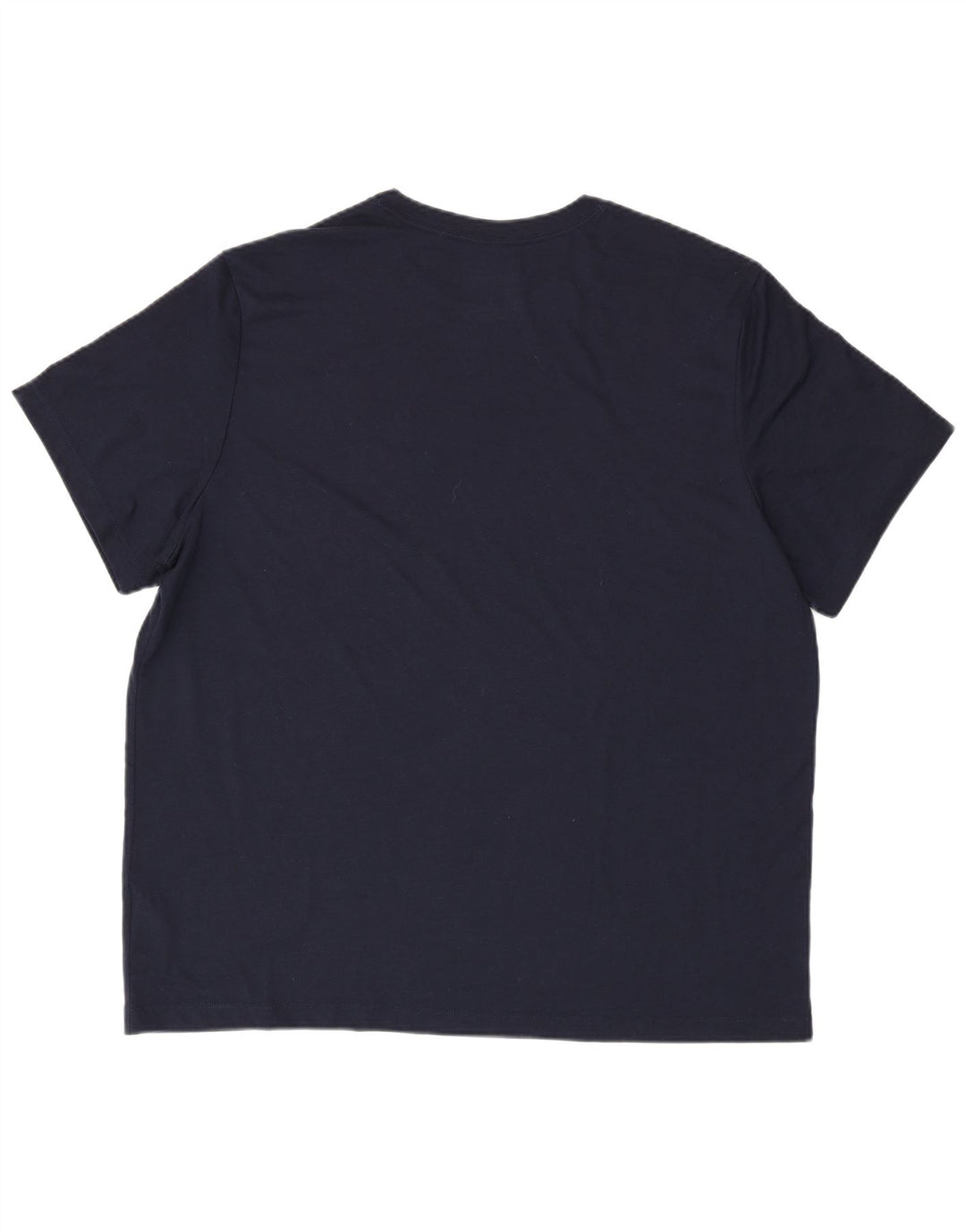 NIKE Mens Dri Fit Graphic T-Shirt Top 2XL Navy Blue Polyester