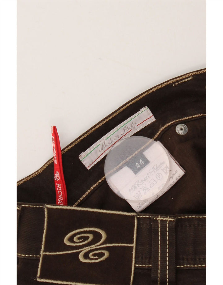Nicwave Womens Slim Jeans IT 44 Medium W30 L34 Brown Cotton