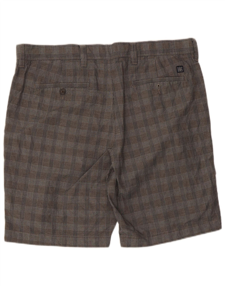 Marks & Spencer Chino Shorts til mænd W36 Large Grey Ternet Bomuld